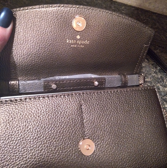 Was💲89! Unique ♠️Kate Spade "Wallet on a Chain" - Picture 6 of 16